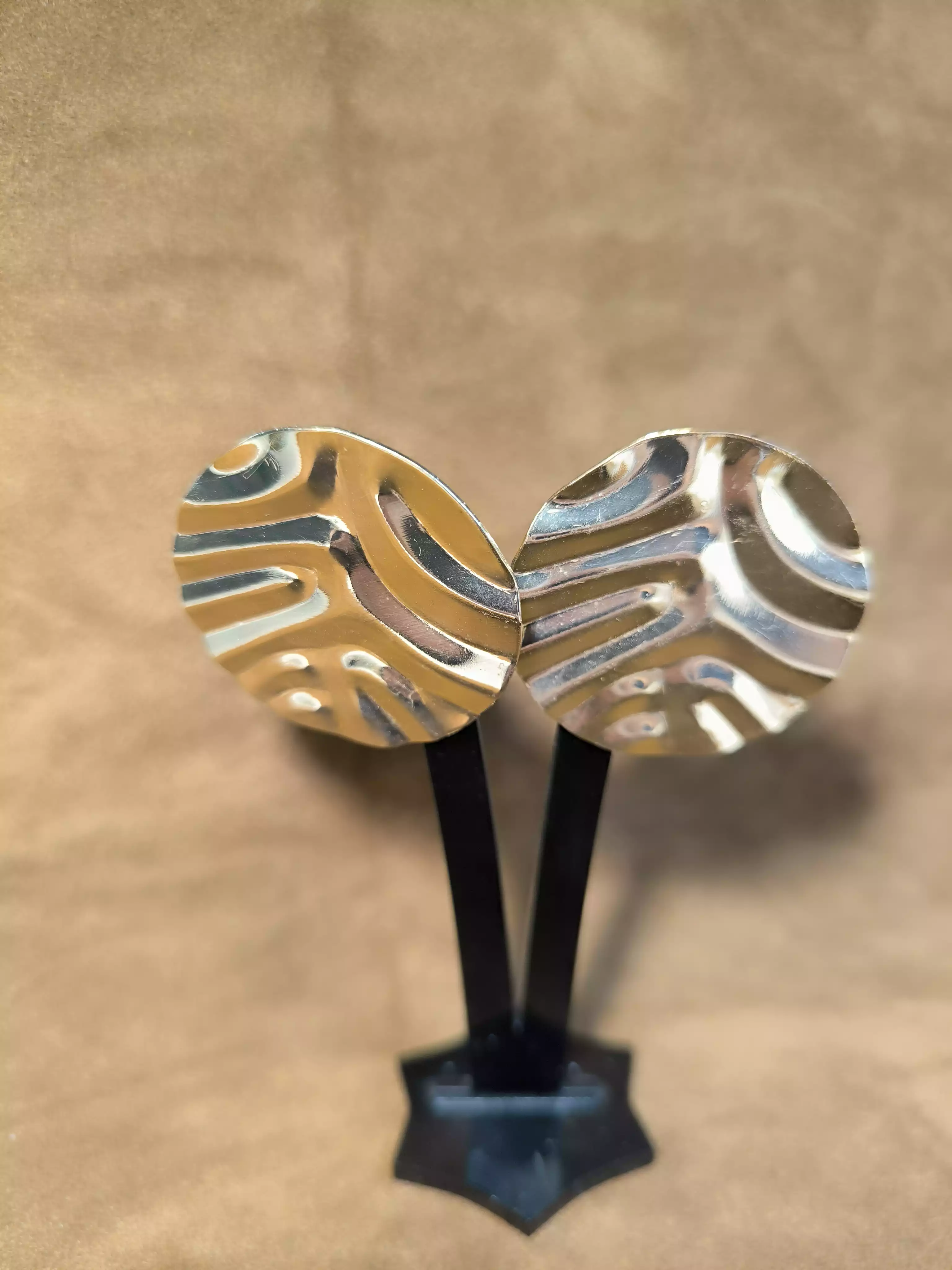 گوشواره گرد طرح سکه ای