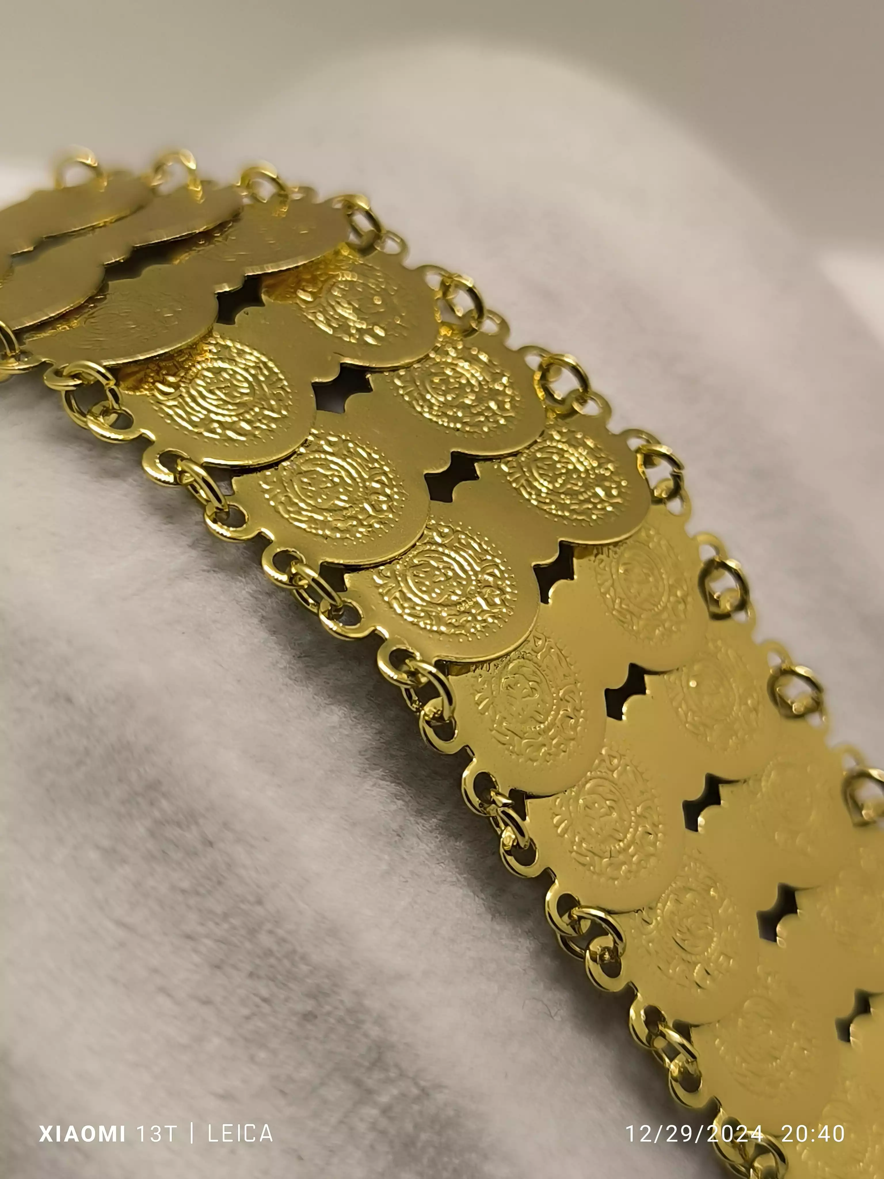 دستبند زنانه مدل استیل طرح سکه